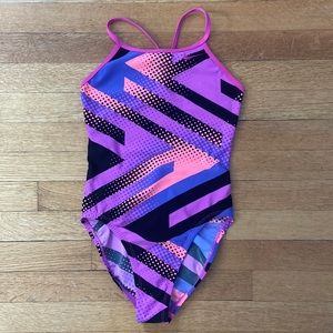 nike double strap back one piece